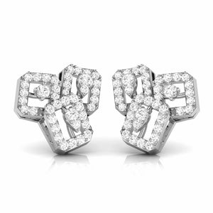 Beautiful Platinum Earrings with Diamonds JL PT E ST 2212  VVS-GH Jewelove.US