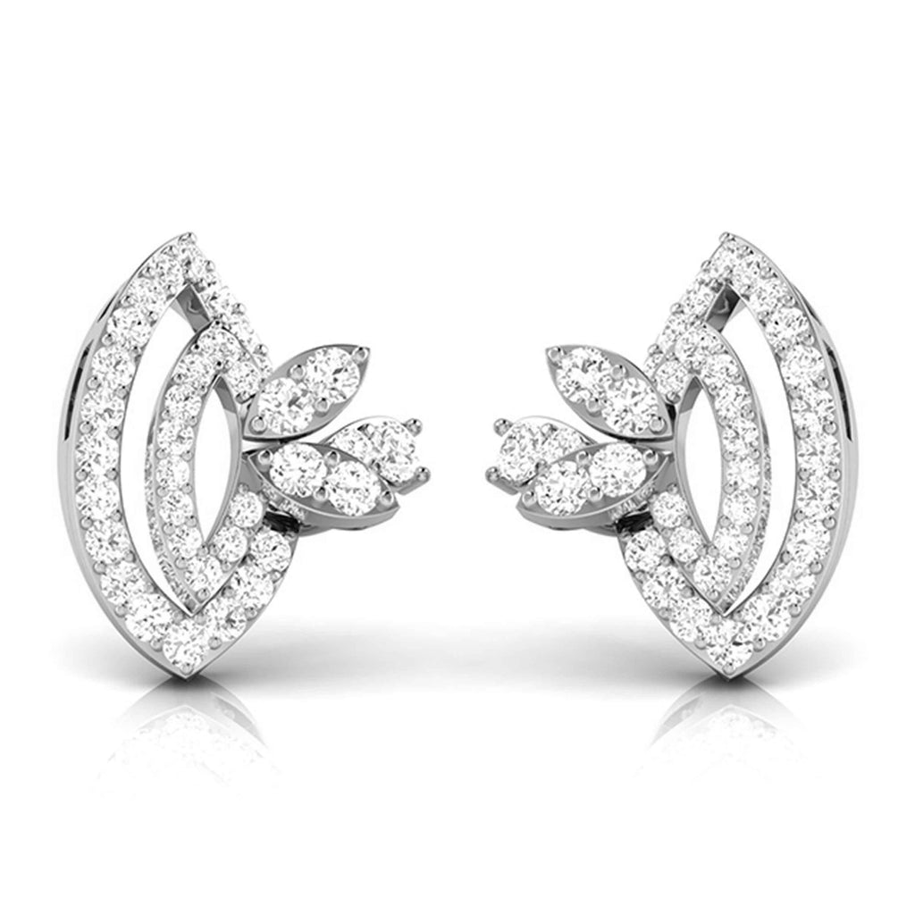 Platinum Earrings with Diamonds JL PT E ST 2215  VVS-GH Jewelove.US