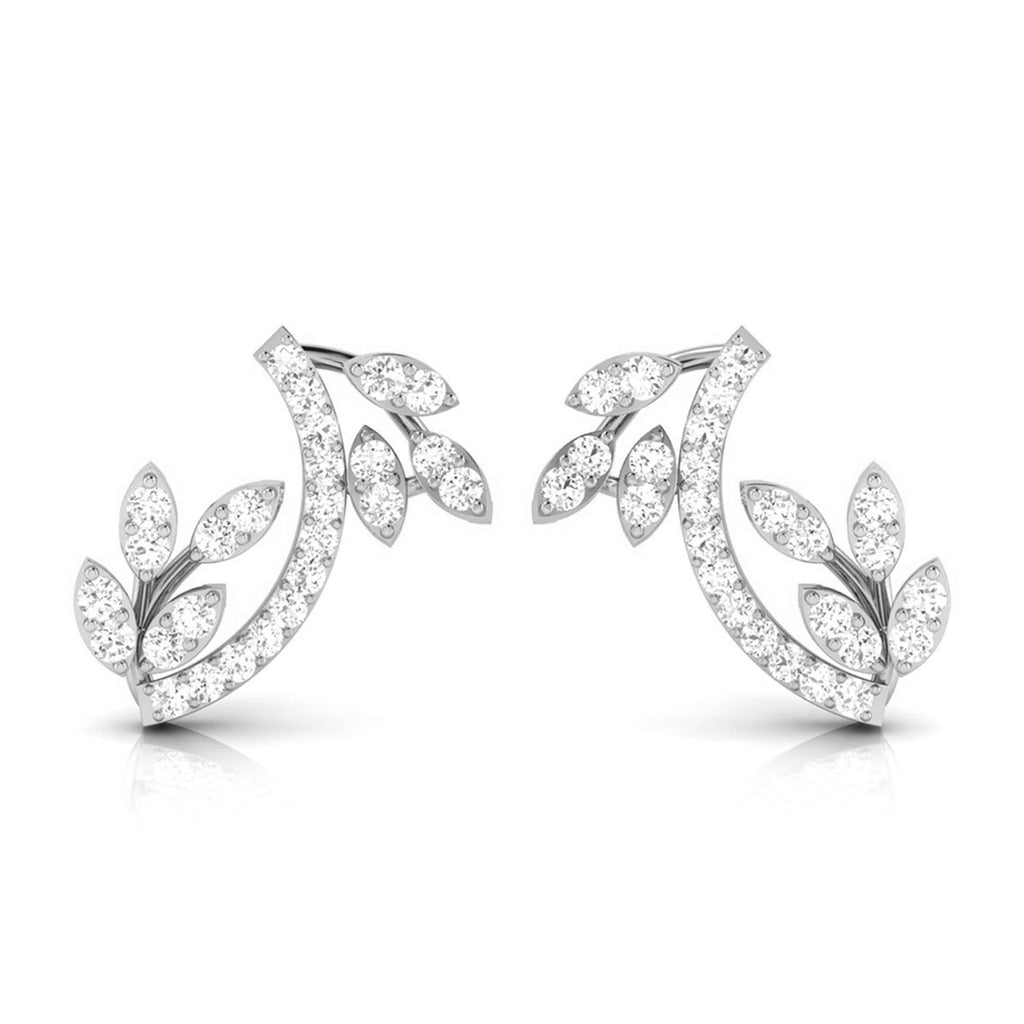 Platinum Earrings with Diamonds JL PT E ST 2216  VVS-GH Jewelove.US