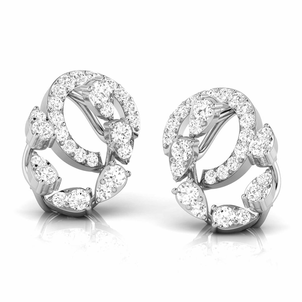 Platinum Earrings with Diamonds JL PT E ST 2218  VVS-GH Jewelove.US