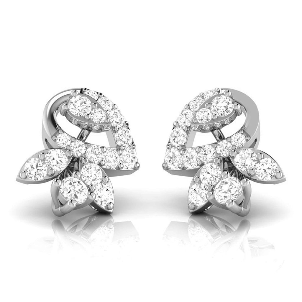 Platinum Earrings with Diamonds JL PT E ST 2220  VVS-GH Jewelove.US