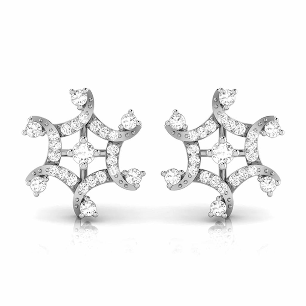 Platinum Earrings with Diamonds JL PT E ST 2221  VVS-GH Jewelove.US