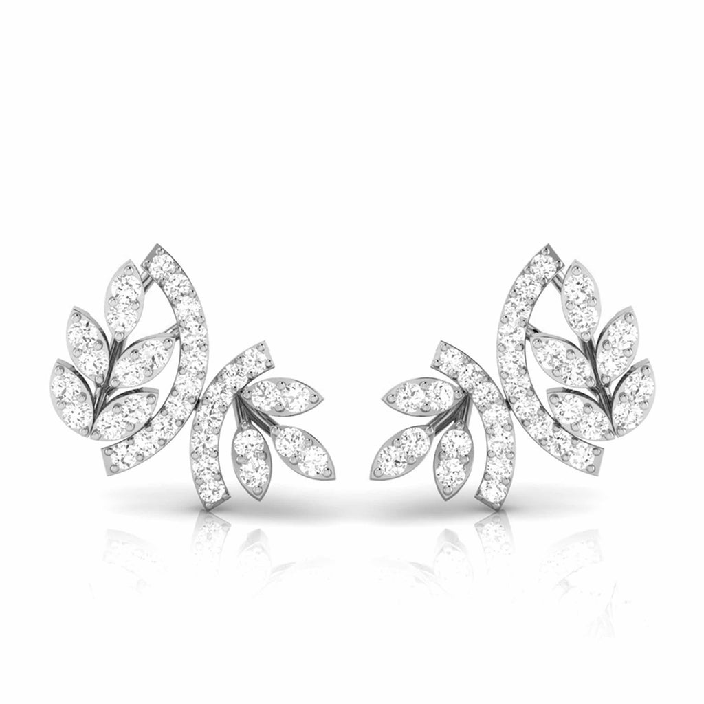 Platinum Earrings with Diamonds JL PT E ST 2224   Jewelove.US