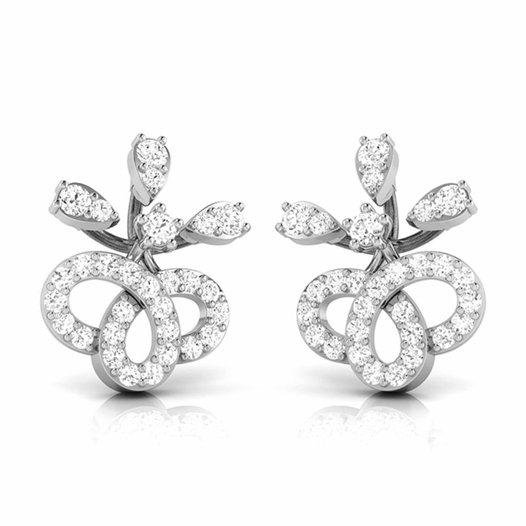 Platinum Earrings with Diamonds JL PT E ST 2226  VVS-GH Jewelove.US