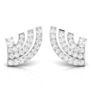 Platinum Earrings with Diamonds JL PT E ST 2229  VVS-GH Jewelove.US