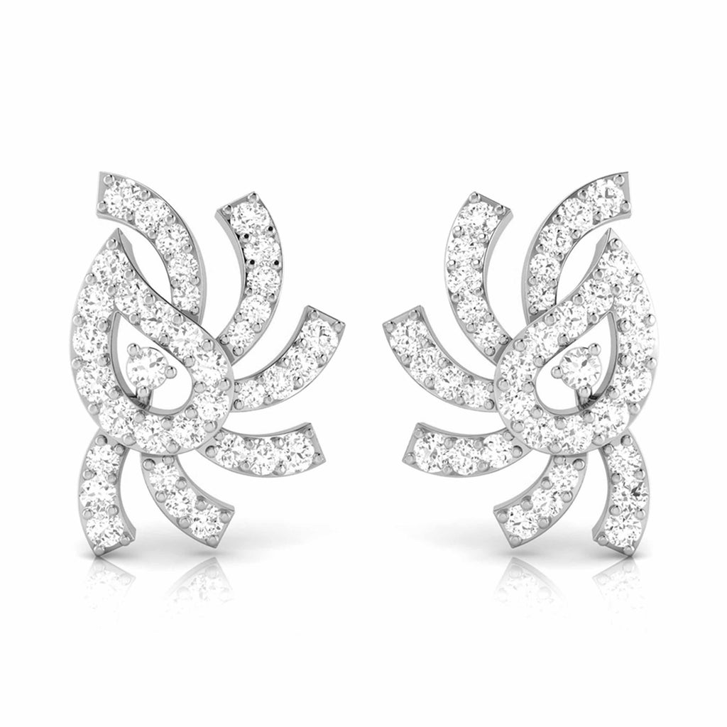 Platinum Earrings with Diamonds JL PT E ST 2230  VVS-GH Jewelove.US