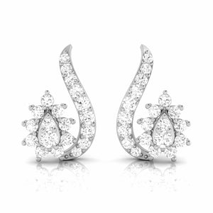 Platinum Earrings with Diamonds JL PT E ST 2233   Jewelove.US