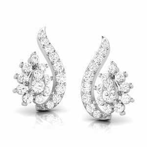 Platinum Earrings with Diamonds JL PT E ST 2233   Jewelove.US