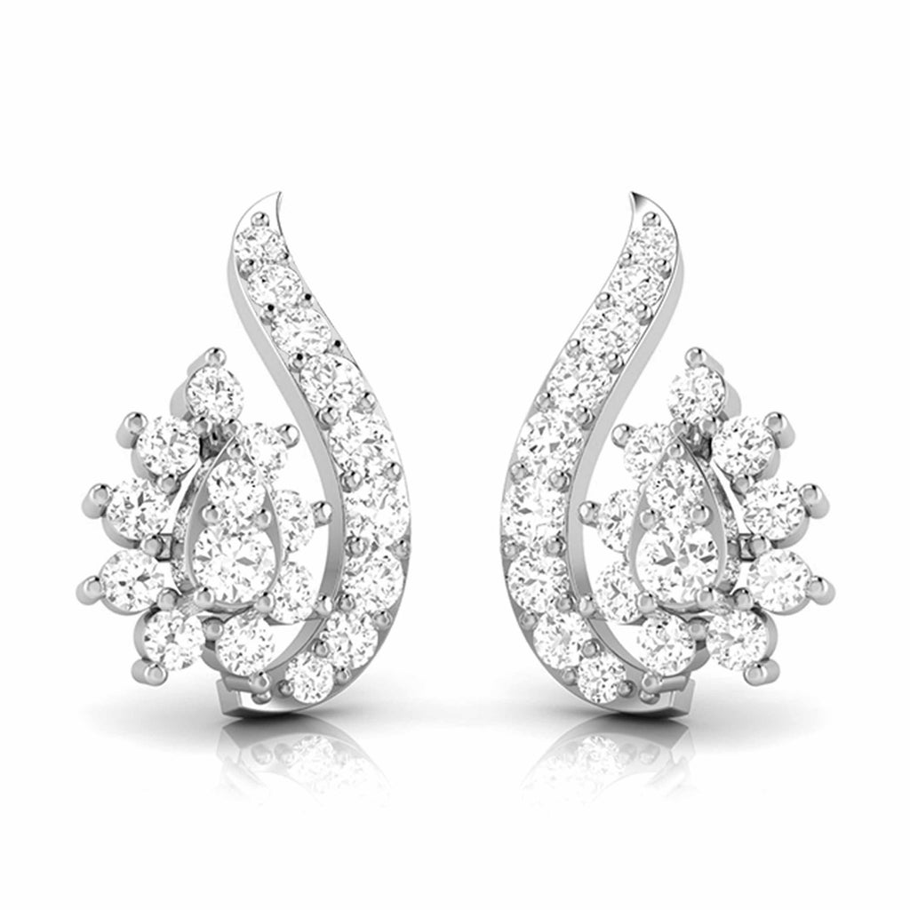 Platinum Earrings with Diamonds JL PT E ST 2233  VVS-GH Jewelove.US