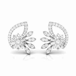 Platinum Earrings with Diamonds JL PT E ST 2255   Jewelove.US