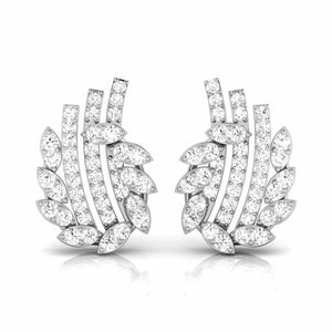 Platinum Earrings with Diamonds JL PT E ST 2260   Jewelove.US