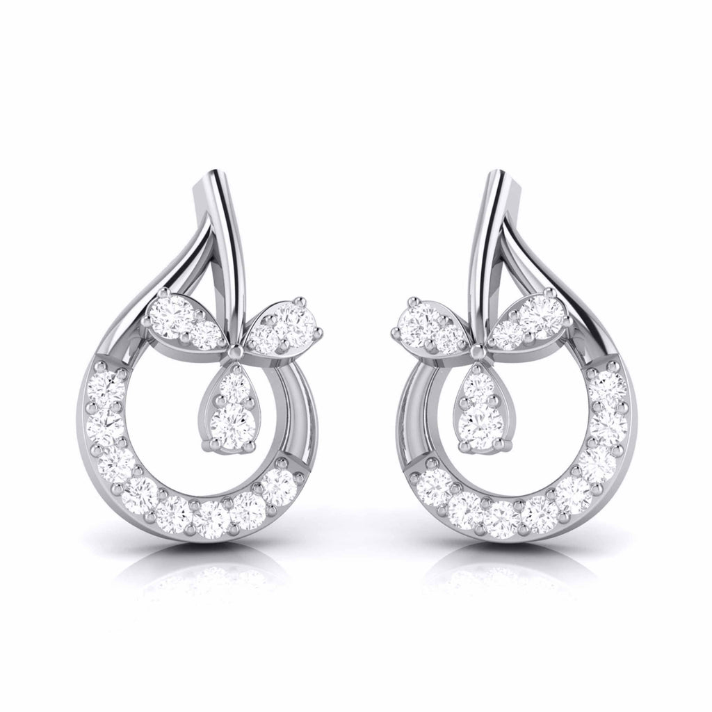 Designer Platinum Diamond  Earrings JL PT E MST 29   Jewelove.US