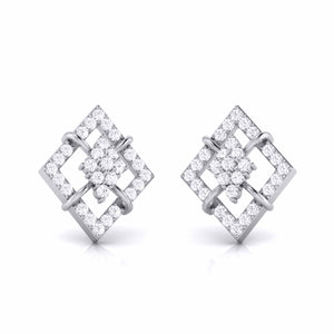 Designer Platinum Diamond Earrings JL PT E MST 31   Jewelove.US