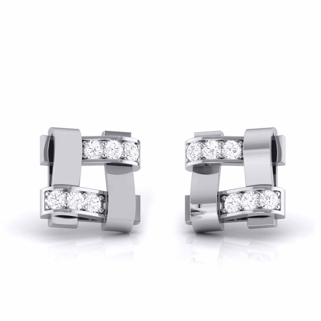 Designer Platinum Diamond Earrings JL PT E MST 33   Jewelove.US