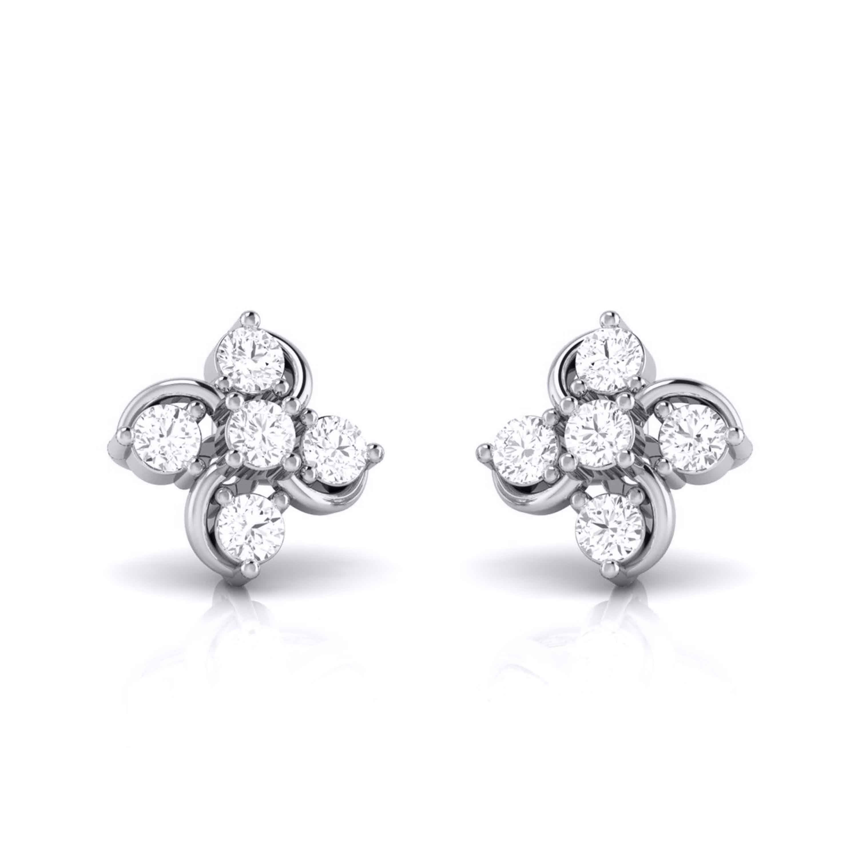 Platinum Diamond Earrings JL PT E MST 37   Jewelove.US