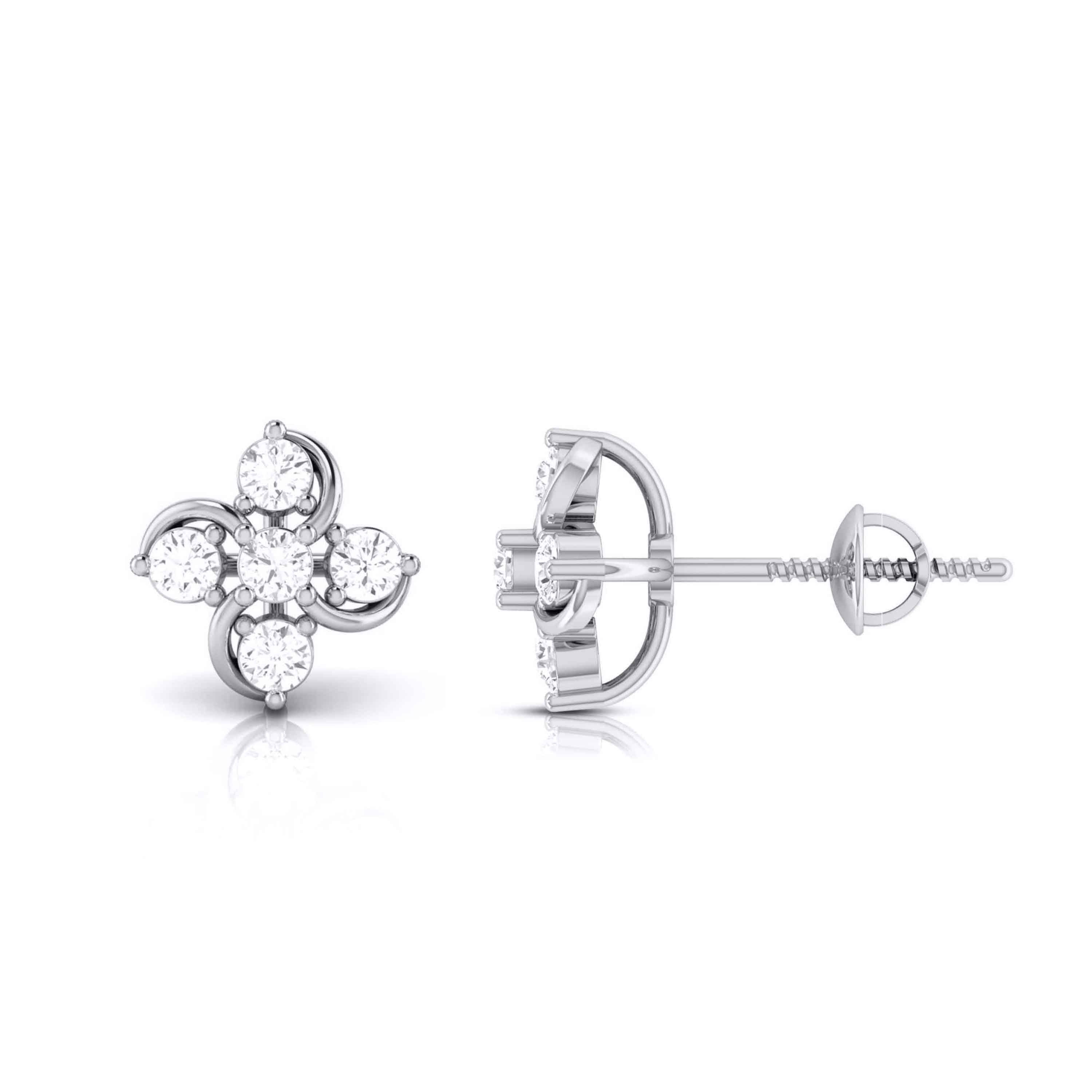 Platinum Diamond Earrings JL PT E MST 37   Jewelove.US