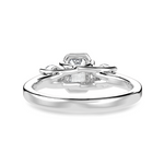 Load image into Gallery viewer, 50-Pointer Emerald Cut Solitaire Diamond Accents Platinum Ring JL PT 1232-A   Jewelove.US
