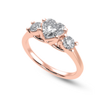 Load image into Gallery viewer, 30-Pointer Heart Cut Solitaire Diamond Accents 18K Rose Gold Ring JL AU 1233R   Jewelove.US
