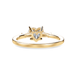 Load image into Gallery viewer, 30-Pointer Heart Cut Solitaire with Diamond Baguette 18K Yellow Gold Ring JL AU 1225Y   Jewelove.US
