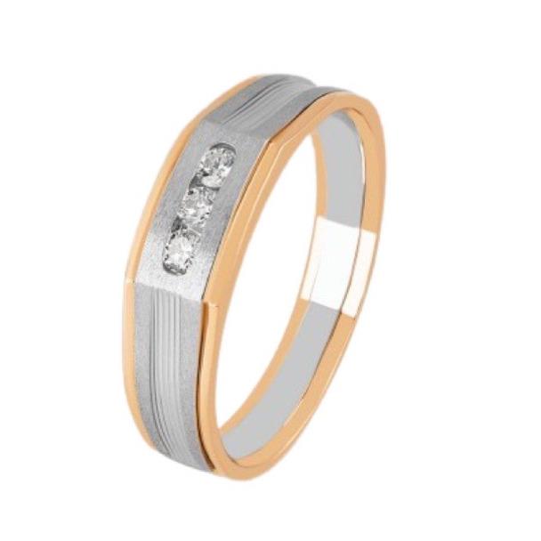 Platinum Rose Gold with Diamonds Ring for Men JL PT 1093   Jewelove.US