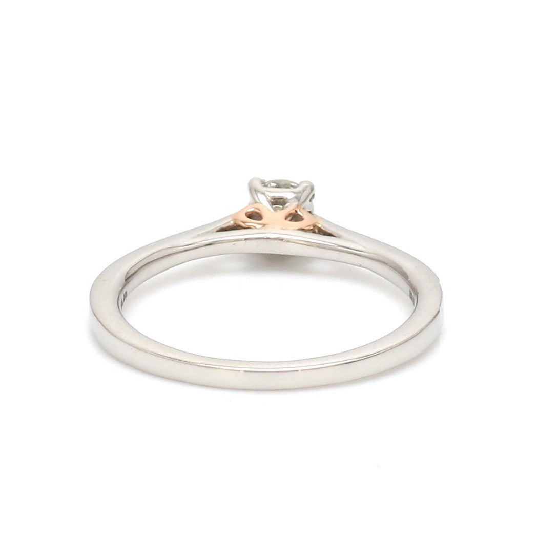 23 Pointer Platinum Rose Gold Ring for Women JL PT 1138   Jewelove.US