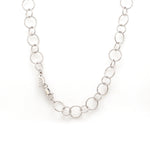 Load image into Gallery viewer, Japanese Platinum Circle Links Necklace Chain for Women JL PT CH 1155   Jewelove.US
