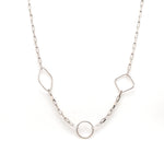 Load image into Gallery viewer, Japanese Platinum 3 Shape Links Necklace Chain for Women JL PT CH 1157   Jewelove.US
