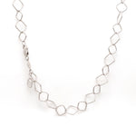 Load image into Gallery viewer, Japanese Platinum Square Links Necklace Chain for Women JL PT CH 1167   Jewelove.US
