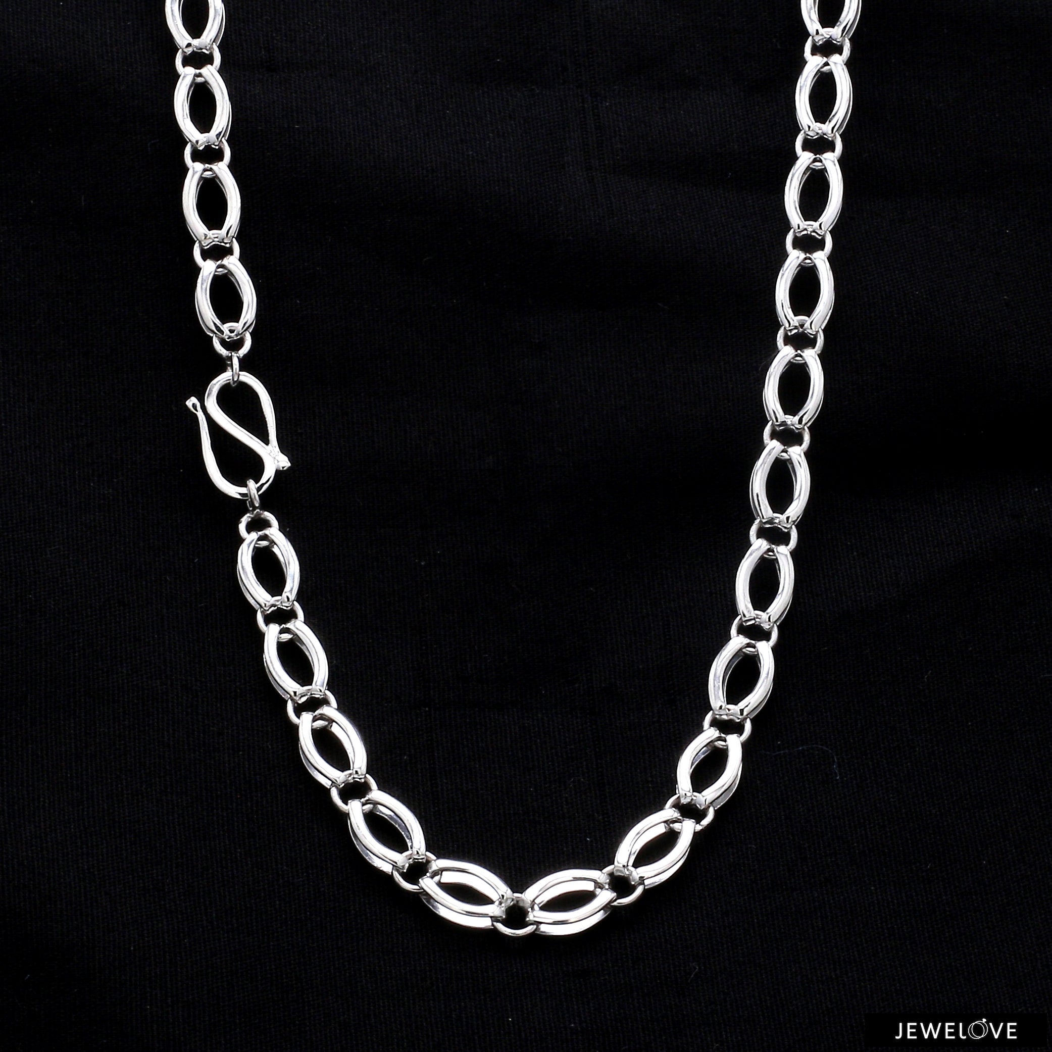 Designer Platinum Double Links Chain for Men JL PT CH 1179   Jewelove.US