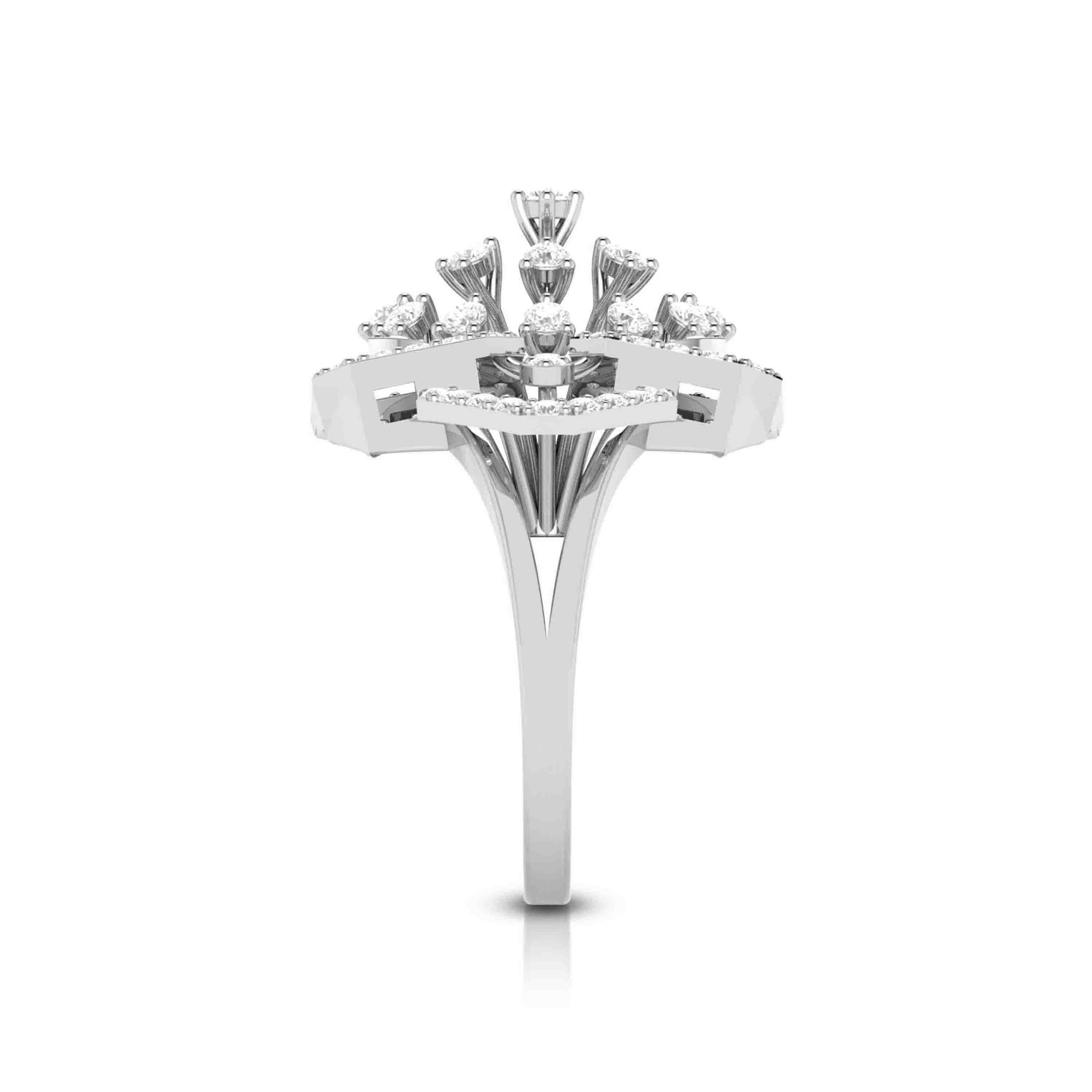 Designer Diamond ring in Platinum for Women JL PT R-003   Jewelove.US