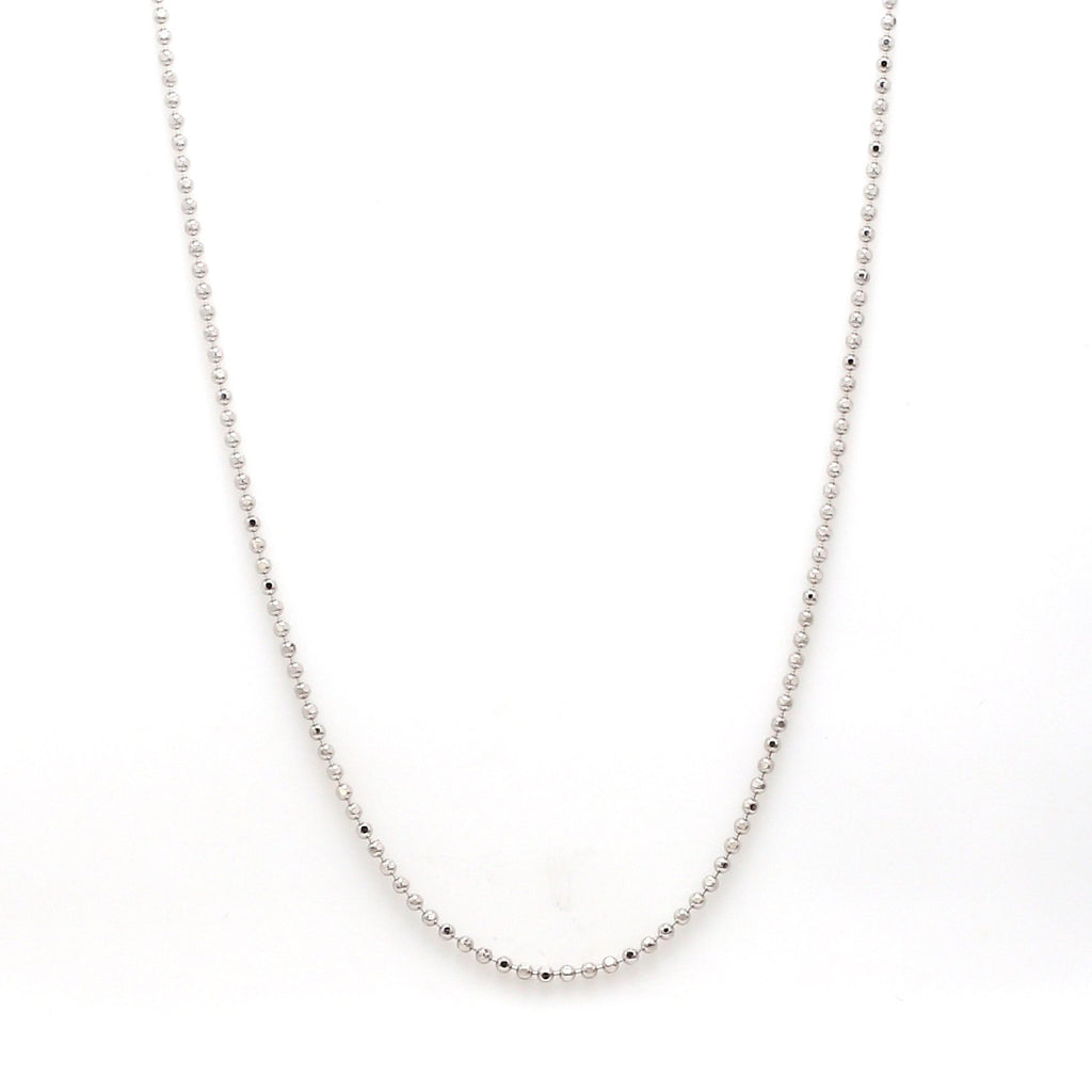 Japanese Plain Platinum Ball Chain JL PT CH 970   Jewelove.US