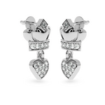 Load image into Gallery viewer, Designer Platinum Diamond Heart Earrings JL PT E LC810   Jewelove.US
