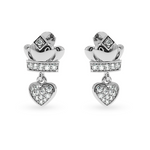 Load image into Gallery viewer, Designer Platinum Diamond Heart Earrings JL PT E LC810  VVS-GH Jewelove.US
