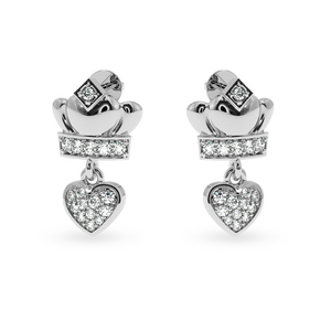 Designer Platinum Diamond Heart Earrings JL PT E LC810  VVS-GH Jewelove.US