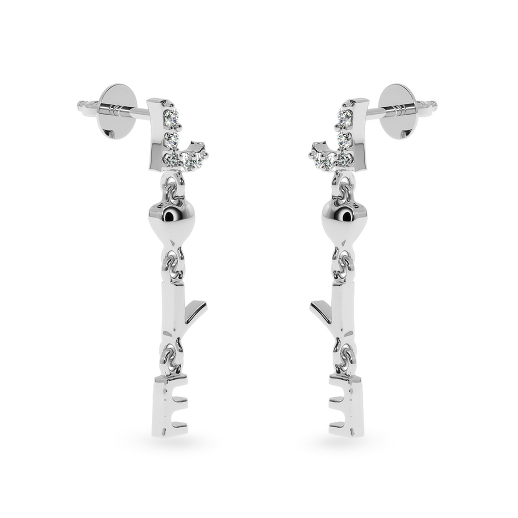 Designer Platinum Diamond Earrings for Women  JL PT E LC819  VVS-GH Jewelove.US