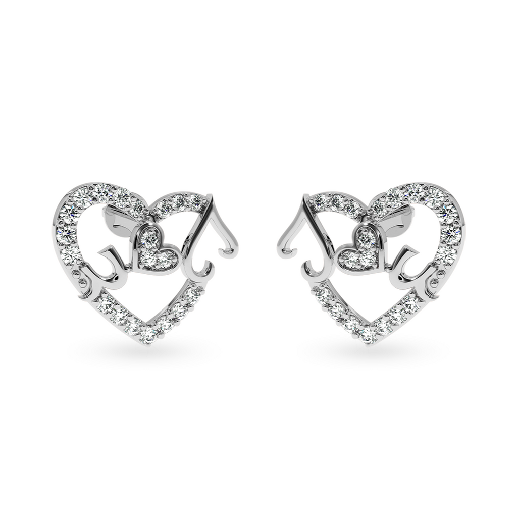 Designer Platinum Diamond Earrings for Women  JL PT E LC830  VVS-GH Jewelove.US