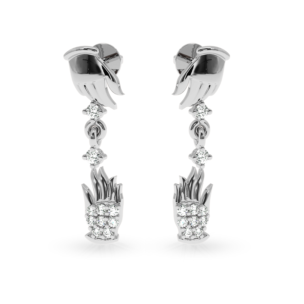 Designer Platinum Diamond Earrings for Women  JL PT E LC836  VVS-GH Jewelove.US