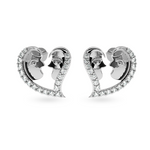 Load image into Gallery viewer, Designer Platinum Diamond Heart Earrings JL PT E LC844  VVS-GH Jewelove.US
