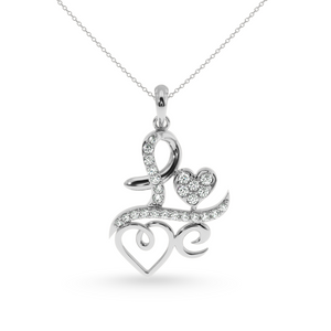 Platinum Diamond Heart Pendant for Women JL PT P LC901  VVS-GH Jewelove.US