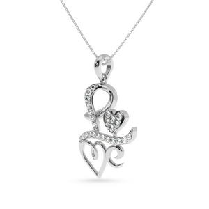 Platinum Diamond Heart Pendant for Women JL PT P LC901   Jewelove.US