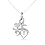 Load image into Gallery viewer, Platinum Diamond Heart Pendant for Women JL PT P LC901   Jewelove.US
