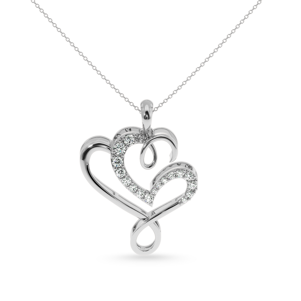 Platinum Diamond Heart Pendant for Women JL PT P LC904  VVS-GH Jewelove.US