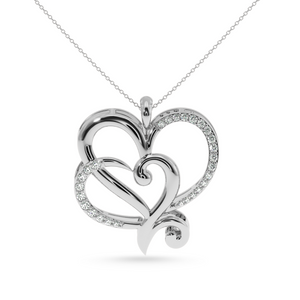 Platinum Diamond Heart Pendant for Women JL PT P LC913  VVS-GH Jewelove.US