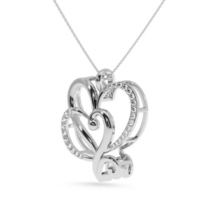 Platinum Diamond Heart Pendant for Women JL PT P LC913   Jewelove.US