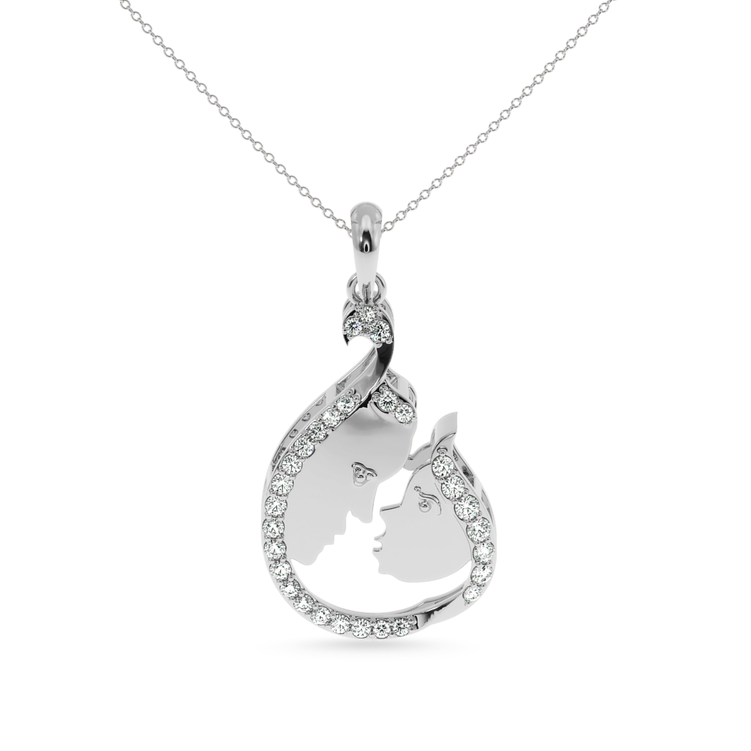 Platinum Diamond Pendant for Women JL PT P LC922  VVS-GH Jewelove.US