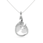 Load image into Gallery viewer, Platinum Diamond Pendant for Women JL PT P LC922  VVS-GH Jewelove.US
