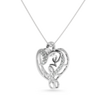 Load image into Gallery viewer, Designer Platinum Heart Diamond Pendant for Women JL PT P LC931   Jewelove.US
