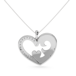 Designer Platinum Heart Diamond Pendant for Women JL PT P LC933  VVS-GH Jewelove.US