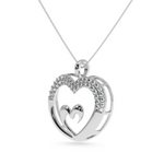 Load image into Gallery viewer, Designer Platinum Heart Diamond Pendant for Women JL PT P LC936   Jewelove.US
