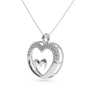 Designer Platinum Heart Diamond Pendant for Women JL PT P LC936   Jewelove.US